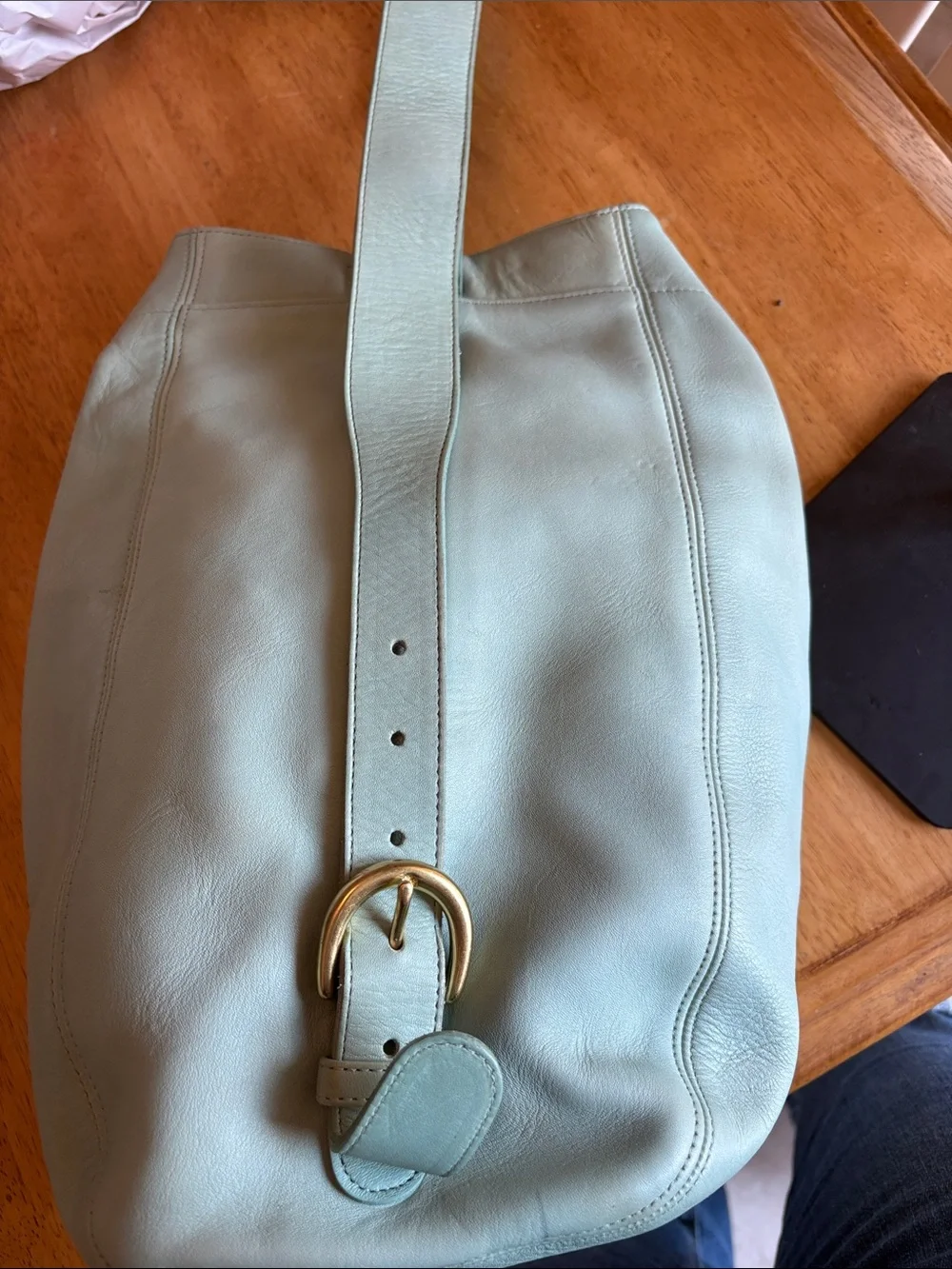 Coach vintage Aqua SoHo Sling Leather Bag with
